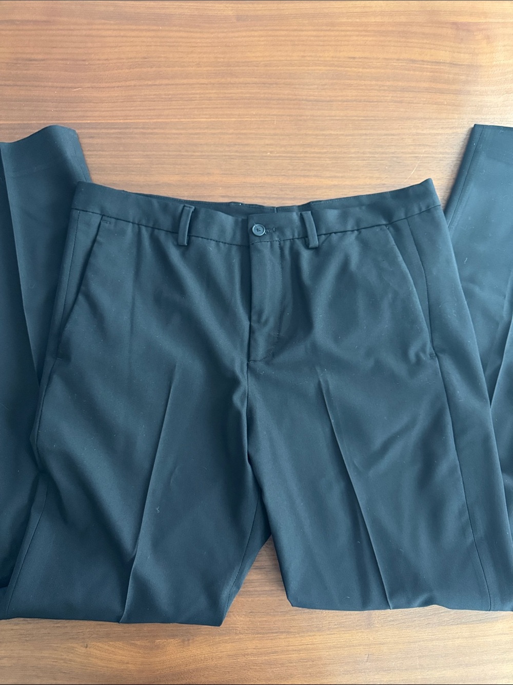 Zara Men's Black Dress Pants - Classic Pleated Trousers